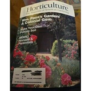 1996 March HORTICULTURE Wm Paca's Garden A Colonial Gem